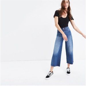 Madewell wide leg crop jeans